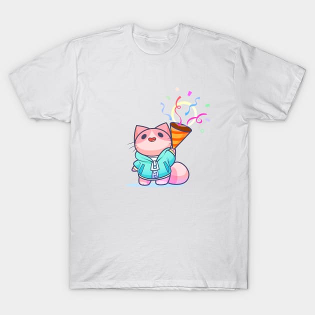 Celebration Cat T-Shirt by Everything A Cat